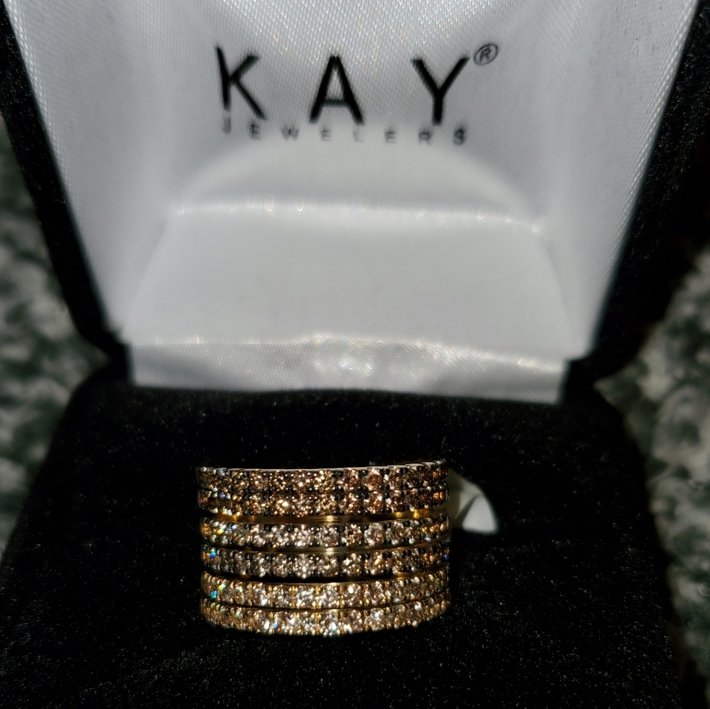 COPY - LeVian Chocolate and Nude Diamond Ring